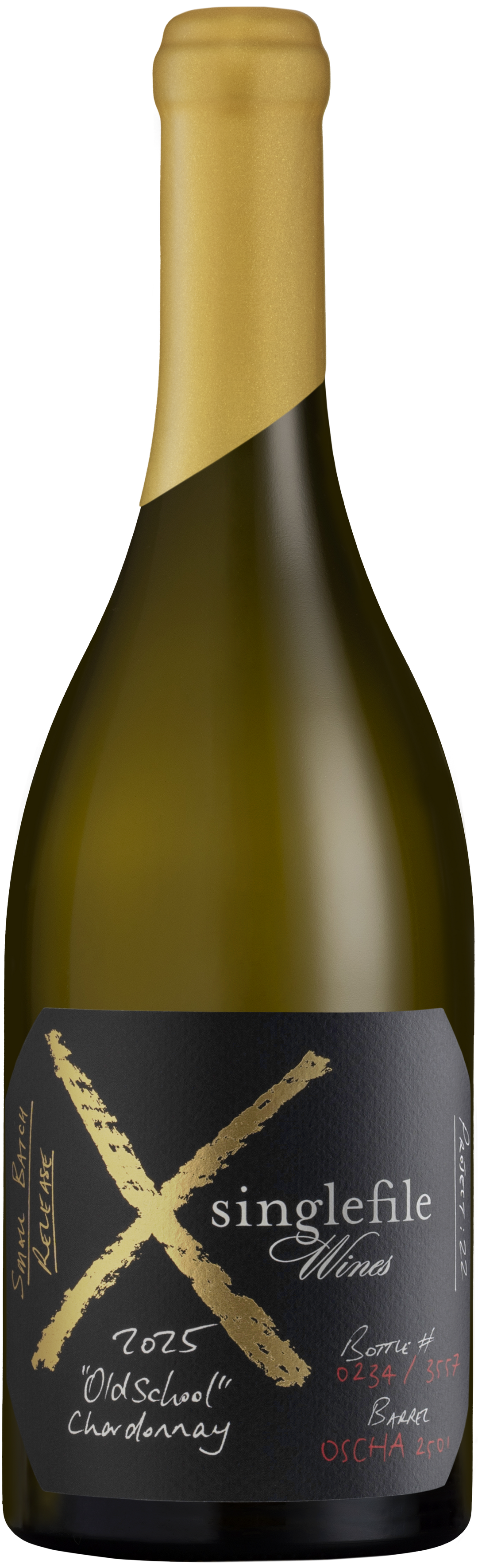 Singlefile Small Batch Old School chardonnay 2025
